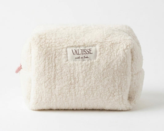 Cream Cloud Large Makeup Pouch