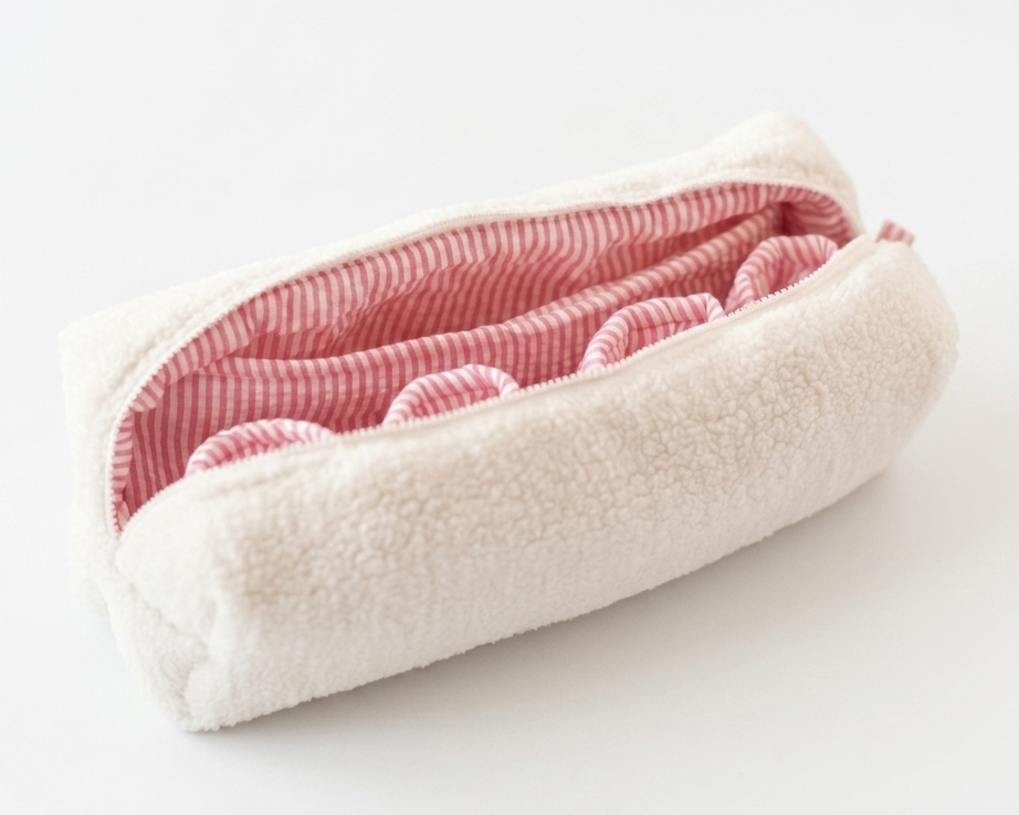 Cream Cloud Hair Tools Pouch