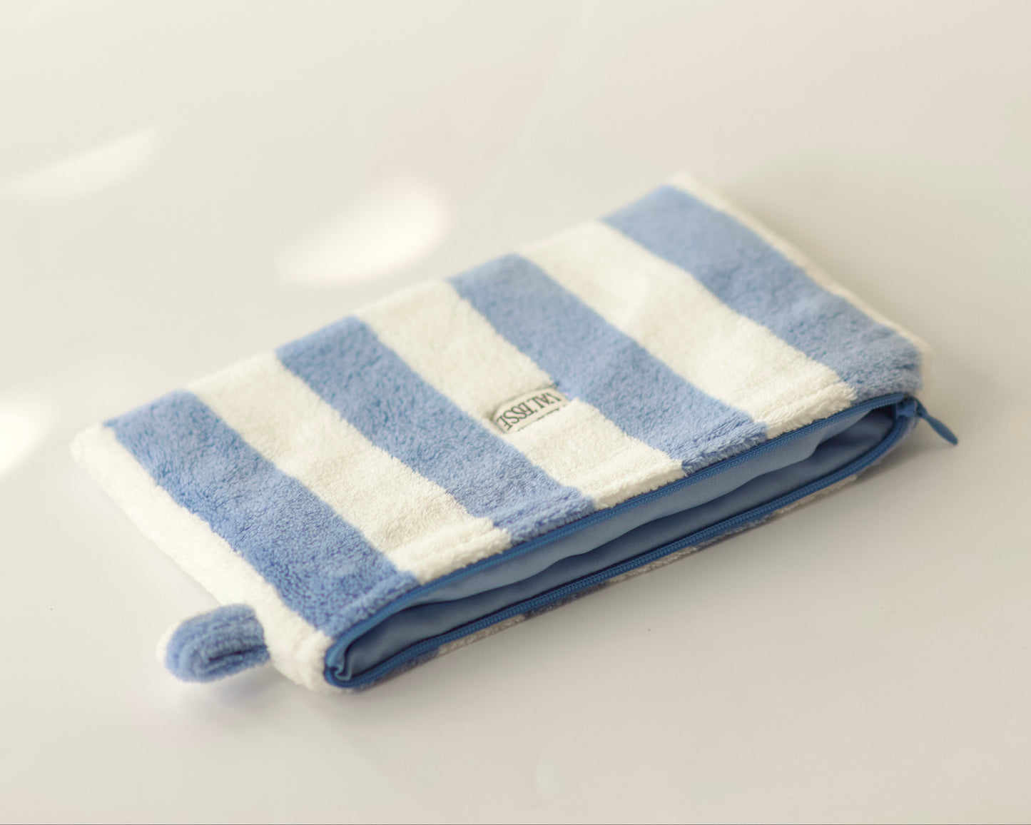 Cabana Blue Large Flat Pouch